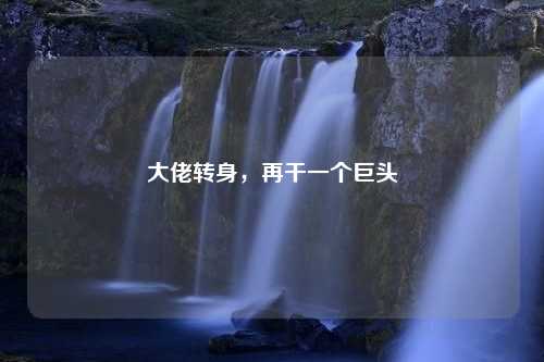 大佬转身，再干一个巨头