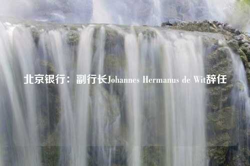 北京银行：副行长Johannes Hermanus de Wit辞任