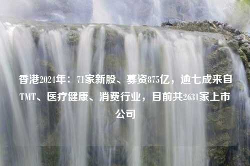 香港2024年：71家新股、募资875亿，逾七成来自TMT、医疗健康、消费行业，目前共2631家上市公司