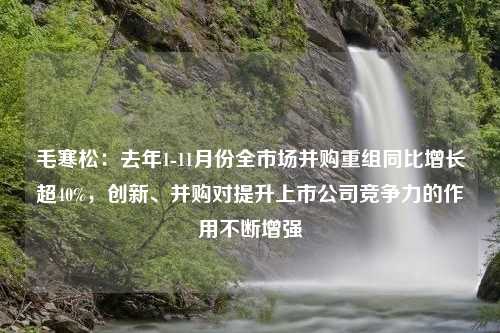 毛寒松：去年1-11月份全市场并购重组同比增长超40%，创新、并购对提升上市公司竞争力的作用不断增强