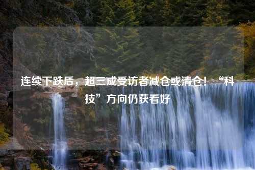 连续下跌后，超三成受访者减仓或清仓！“科技”方向仍获看好