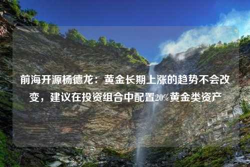 前海开源杨德龙：黄金长期上涨的趋势不会改变，建议在投资组合中配置20%黄金类资产