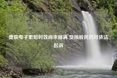 奥联电子索赔时效尚未届满 受损股民仍可依法起诉