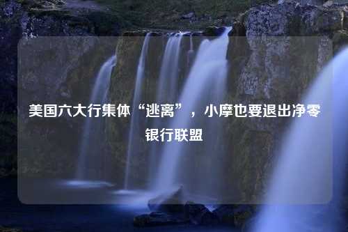 美国六大行集体“逃离”，小摩也要退出净零银行联盟