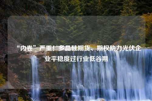 “内卷”严重！多晶硅期货、期权助力光伏企业平稳度过行业低谷期