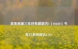 泉果思源三年持有期混合C（018330）今年以来回报达8.78%