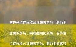 吉林省招标投标公共服务平台，助力企业高效参与，实现透明化交易，吉林省招标投标公共服务平台，助力企业高效透明交易