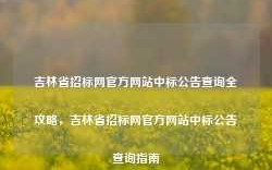 吉林省招标网官方网站中标公告查询全攻略，吉林省招标网官方网站中标公告查询指南