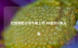 巴西钾肥公司今晚上市 IPO定价15美元/股