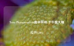 Terns Pharmaceuticals盘中异动 下午盘大幅拉升5.10%