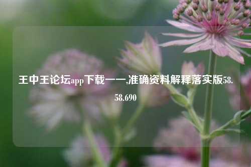 王中王论坛app下载一一,准确资料解释落实版58.58.690