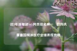 近1年涨幅超16%同类排名第一 赵伟执掌富国精准医疗业绩表现亮眼-第1张图片-远眺招投标网