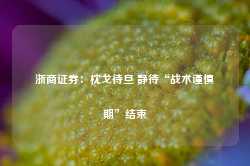 浙商证券：枕戈待旦 静待“战术谨慎期”结束-第1张图片-远眺招投标网