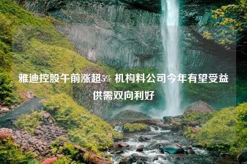 雅迪控股午前涨超5% 机构料公司今年有望受益供需双向利好