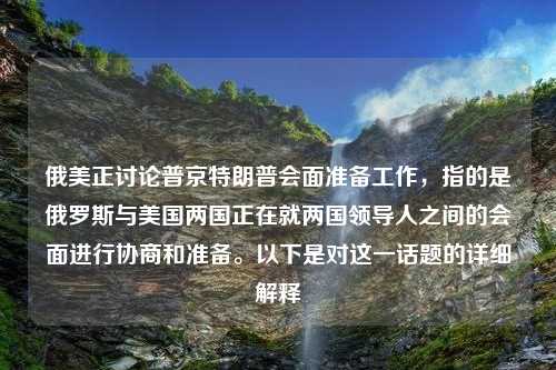 俄美正讨论普京特朗普会面准备工作，指的是俄罗斯与美国两国正在就两国领导人之间的会面进行协商和准备。以下是对这一话题的详细解释